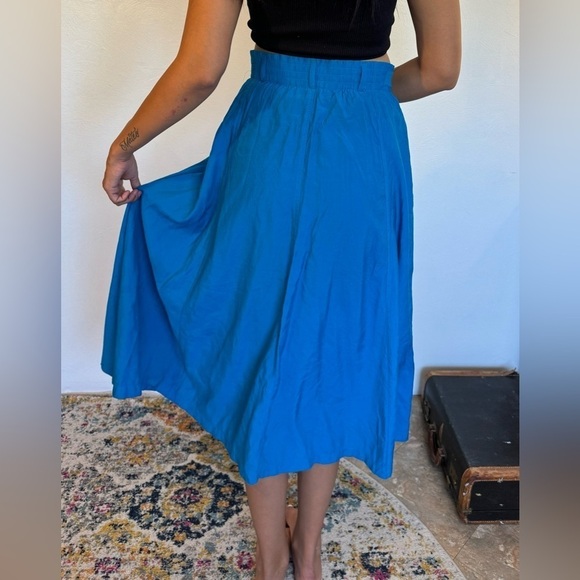 Vintage blue skirt size 8 - Picture 5 of 11